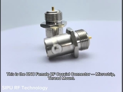 BNC Female RF Coaxial Connector – Microstrip, Thread Mount