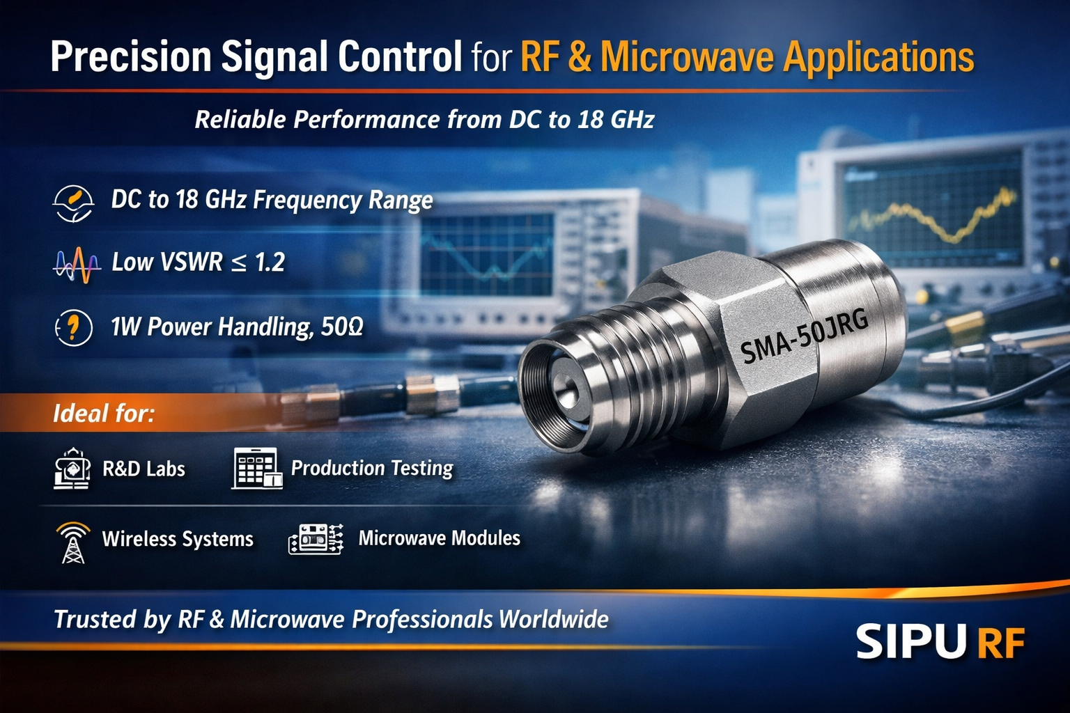 Sma Load Component Spotlight: SMA-50JRG Termination Load
