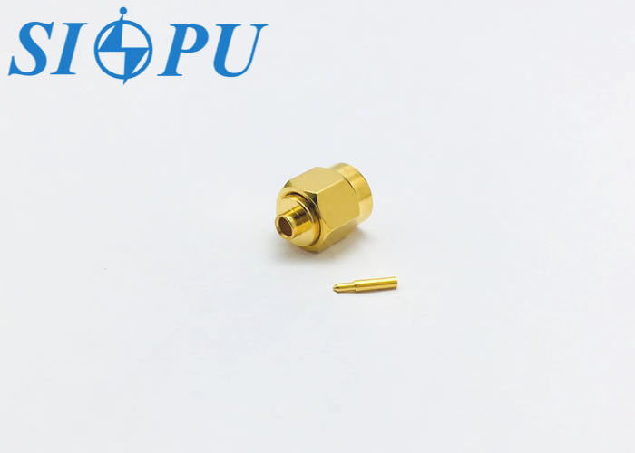 SMA mannelijke RF coaxiale connector – recht type, messing behuizing