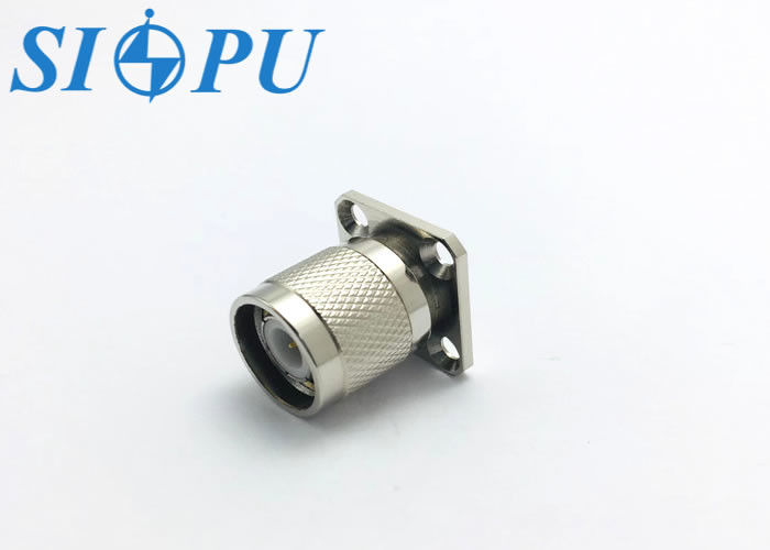 เครื่องเชื่อม RF โคเอชชียล TNC ชาย แบบตรงติดฟลันจ์
