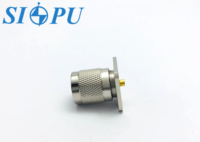 เครื่องเชื่อม RF โคเอชชียล TNC ชาย แบบตรงติดฟลันจ์
