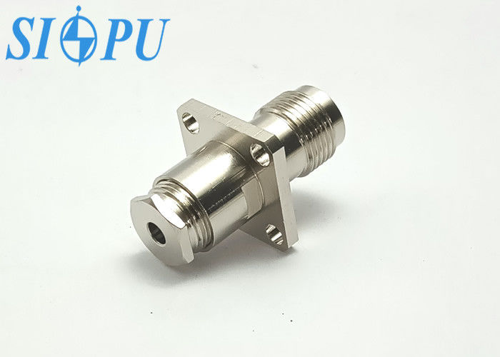TNC Female RF Coaxial Connector – Flange Mount, Compatible with SFF-50-2-2 Cable (Model: TNC-KF4A-1)
