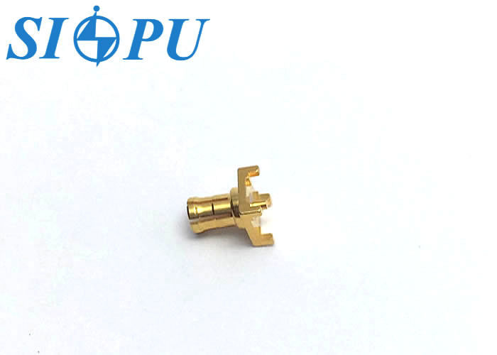 MCX Máy kết nối đồng trục RF nam ¢ PCB Mount, bọc vàng, loại hàn