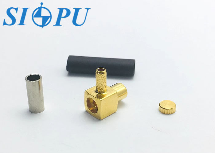 RF-Koax-Frauen-Rechtswinkelkonnektor MCX für RG 316/U-Kabel