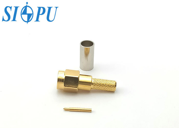 SMA Straight Male RF Coaxial Connector – For RG142/U Cable and 5# Wire Interface