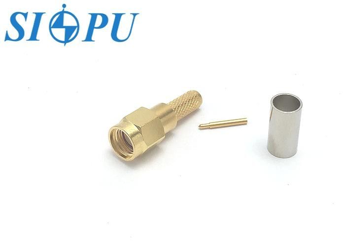 SMA Gerade männliche RF-Koaxialanschluss für RG142/U-Kabel und 5 # Drahtanschluss