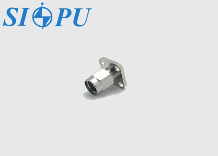 Conector coaxial de RF masculino SMA Tipo de microstrip, montado en brida de cuatro agujeros