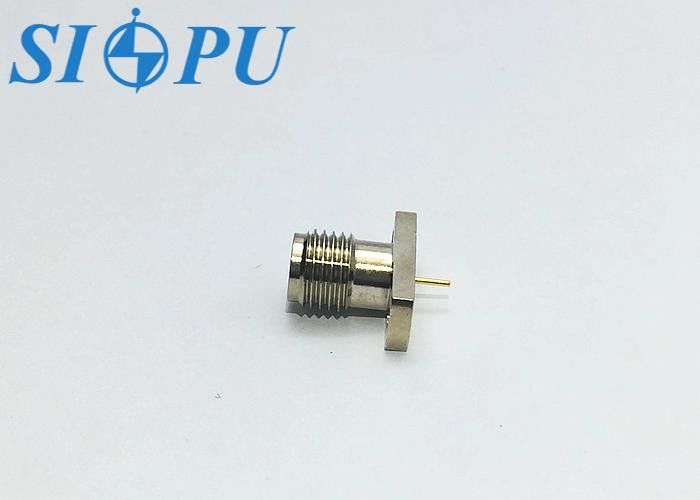 Connecteur coaxial RF SMA femelle – Type microstrip, montage bride 18 GHz