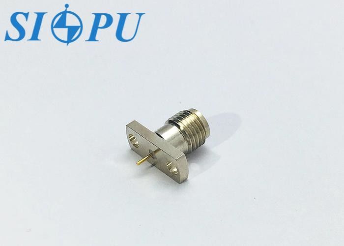 SMA Female RF Coaxial Connector – Microstrip Type, Flange Mounted
