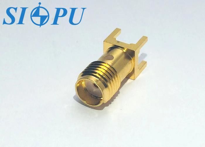 Connecteur coaxial RF SMA femelle – Type enfichable pour soudure sur PCB, 18 GHz