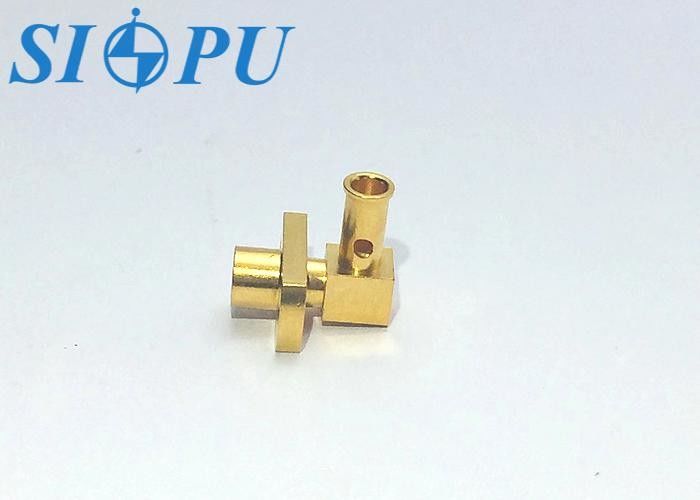 SMP Male RF Connector góc phải với Flange Mount cho Cable CXN3506