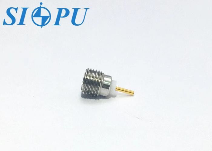 Conector RF SMP Macho de Acero Inoxidable – Montaje Roscado, Tipo Microstrip