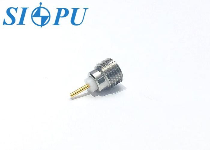 Conector RF SMP Macho de Acero Inoxidable – Montaje Roscado, Tipo Microstrip