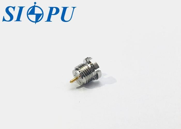 SMP Male RF Coaxial Connector – Light Detent, Microstrip Type, Thread Mounted