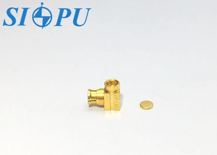 Bộ kết nối đồng trục RF góc phải nữ SMP, tương thích với cáp bán cứng 2 #