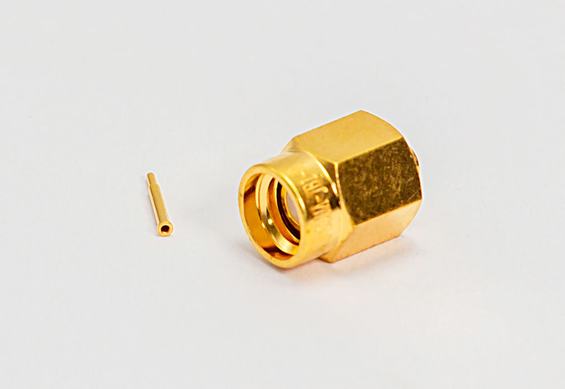 SSMA ผู้ชาย RF โคเอชชียล Connectors สําหรับ 1# Semi Rigid / Semi Flexible Cables