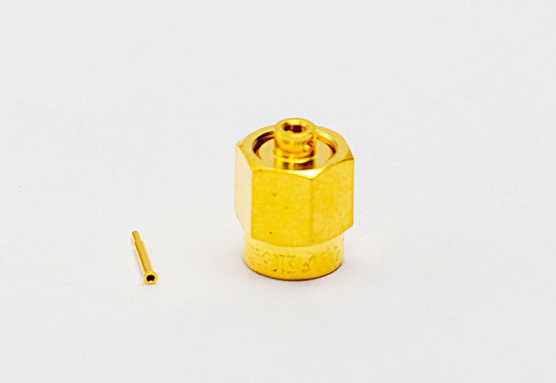 SSMA Männliche koaxiale RF-Anschlüsse für 1# Halbstarre / Halbflexible Kabel