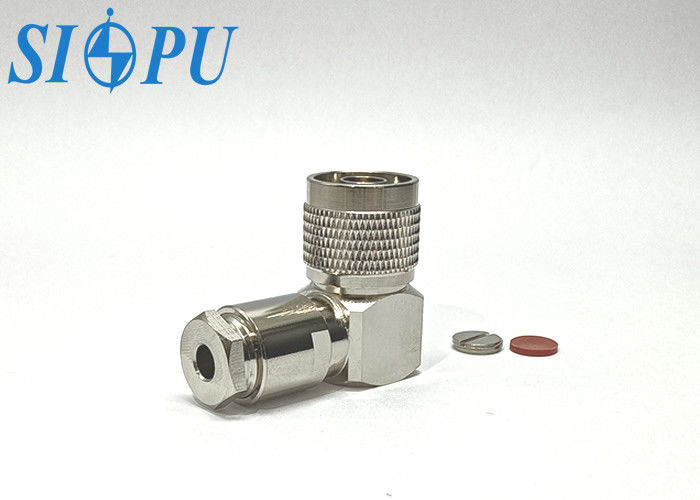 Conector coaxial RF de ángulo recto tipo N para cable RG142B/U