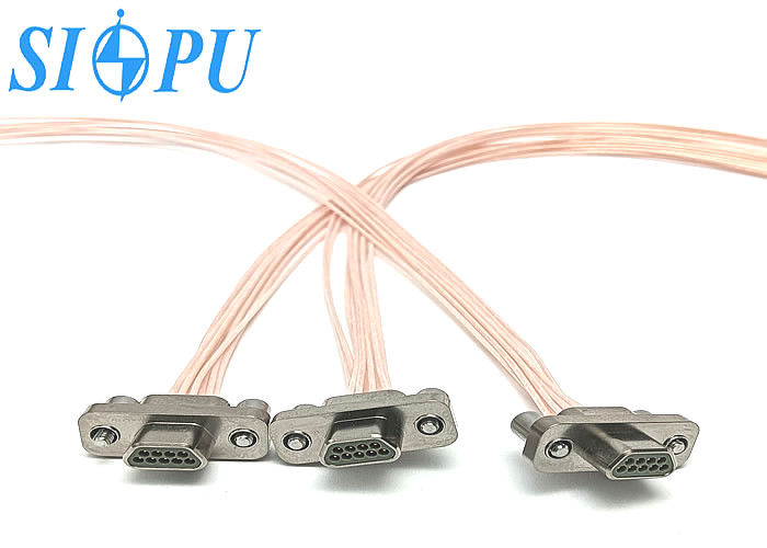 Conector de enchufe micro rectangular de 9 núcleos de la serie J30J – Tipo de cable de crimpado por tornillo