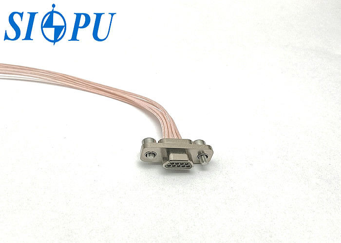 Conector de enchufe micro rectangular de 9 núcleos de la serie J30J – Tipo de cable de crimpado por tornillo