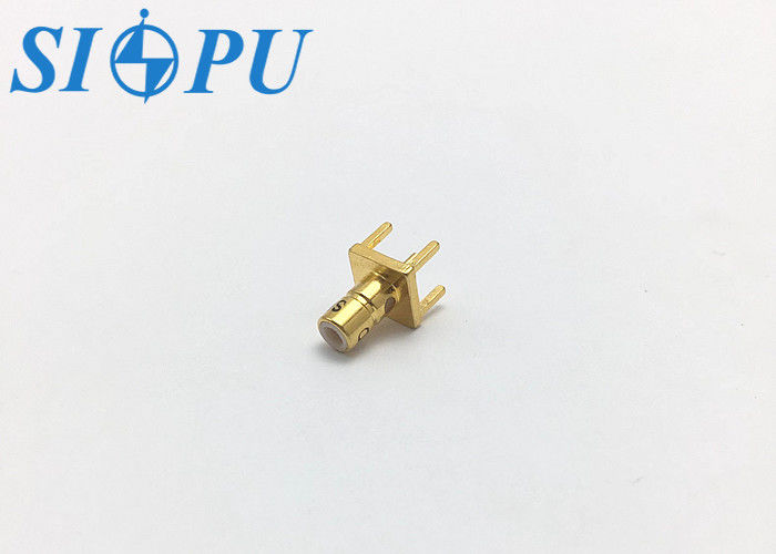 Conector Coaxial RF SSMB Macho – Tipo Reto, Montagem por Solda em PCB