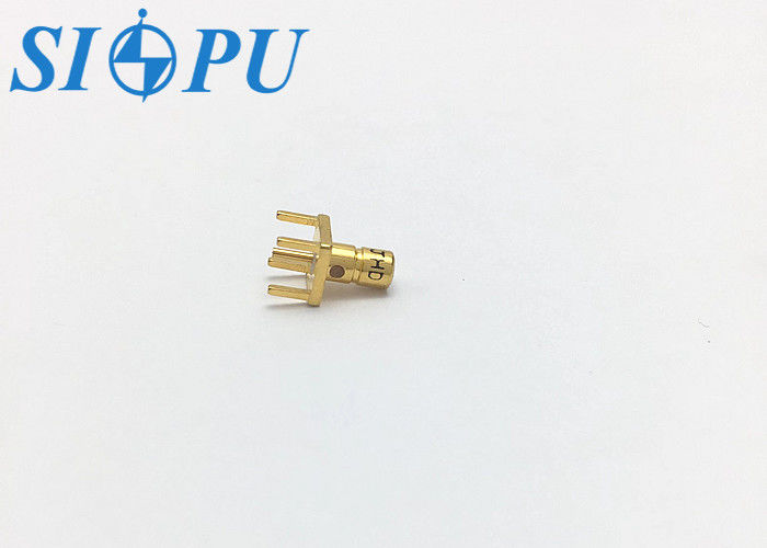 Conector Coaxial RF SSMB Macho – Tipo Reto, Montagem por Solda em PCB