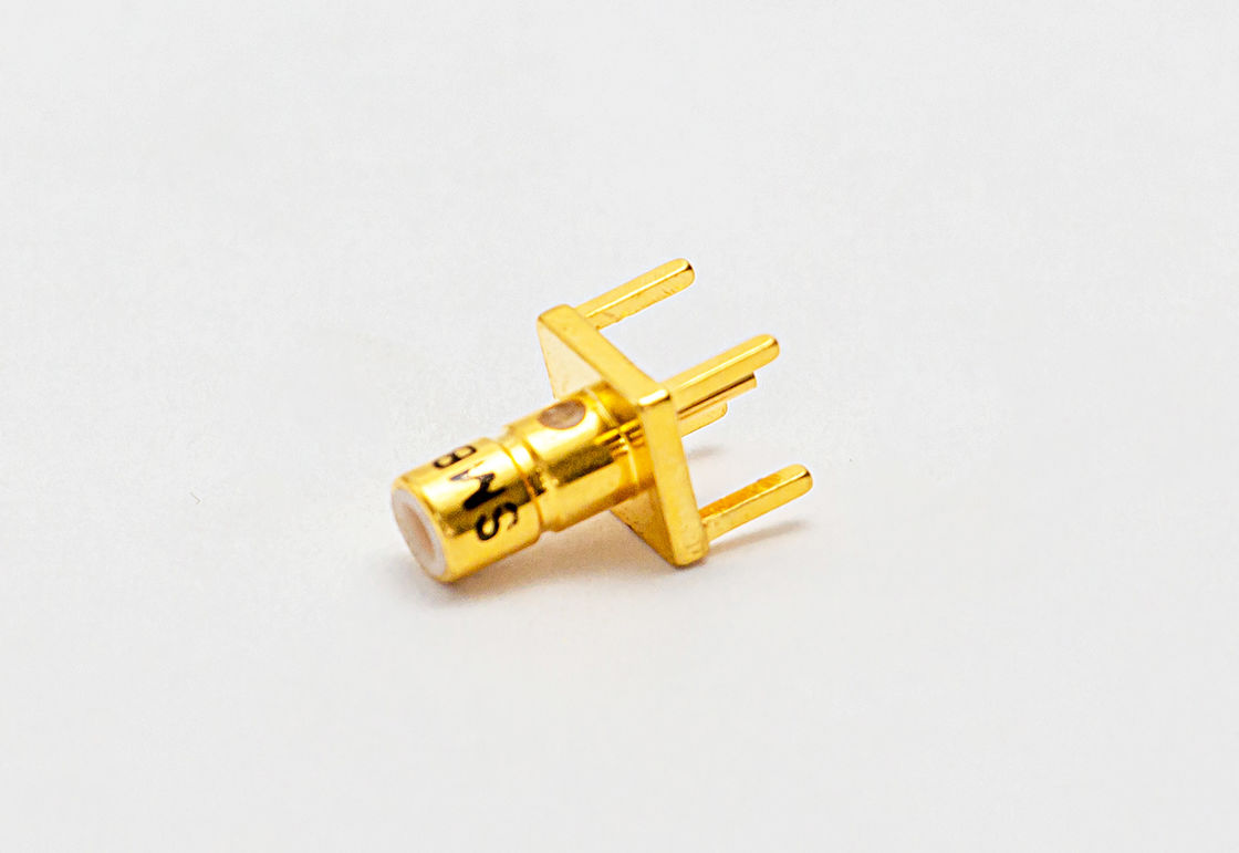 Conector Coaxial RF SSMB Macho – Tipo Reto, Montagem por Solda em PCB