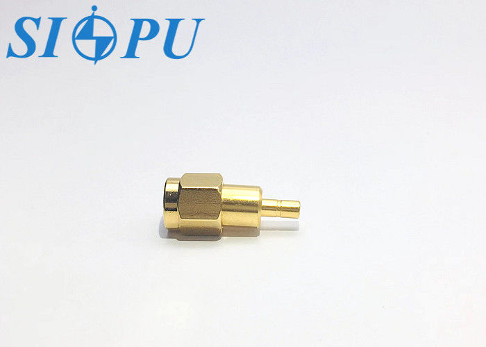 SMA Männlich zu SSMB Männlich RF Koaxial Adapter Messing Goldplattiert SMA ((J) -SSMB-(J)