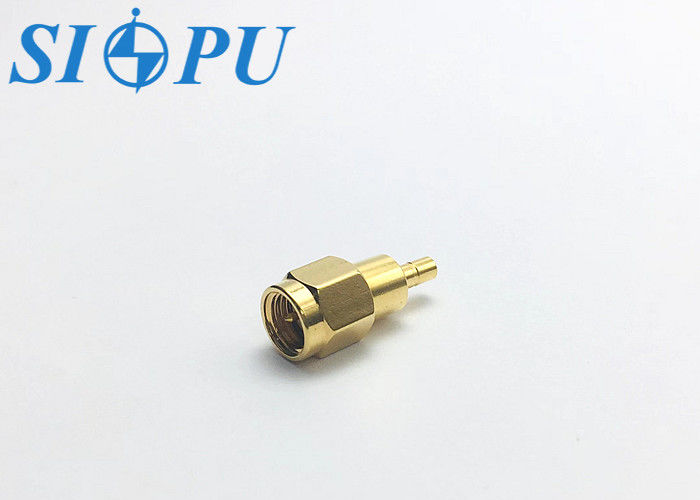 SMA Männlich zu SSMB Männlich RF Koaxial Adapter Messing Goldplattiert SMA ((J) -SSMB-(J)