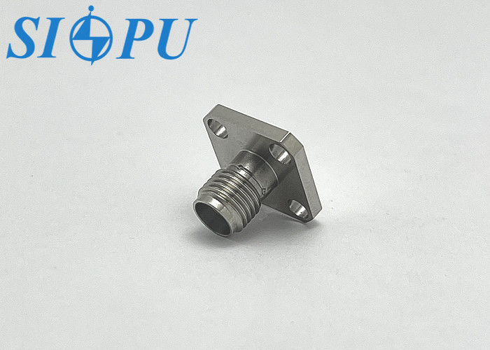 Conector coaxial de RF femenino SMA tipo de microstripe, montado en brida