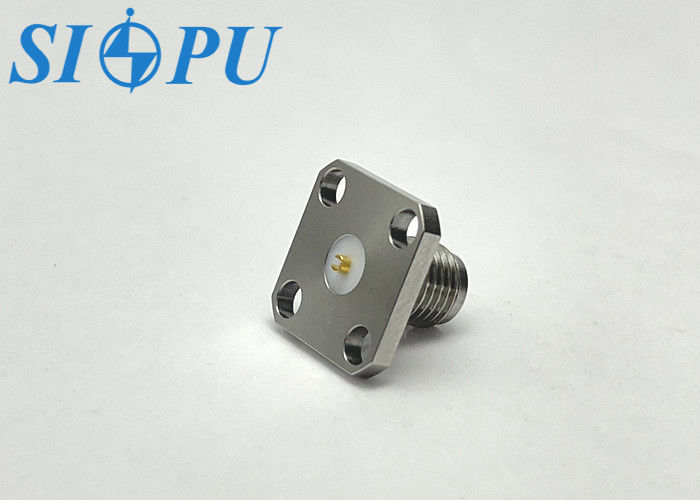 Conector coaxial de RF femenino SMA tipo de microstripe, montado en brida