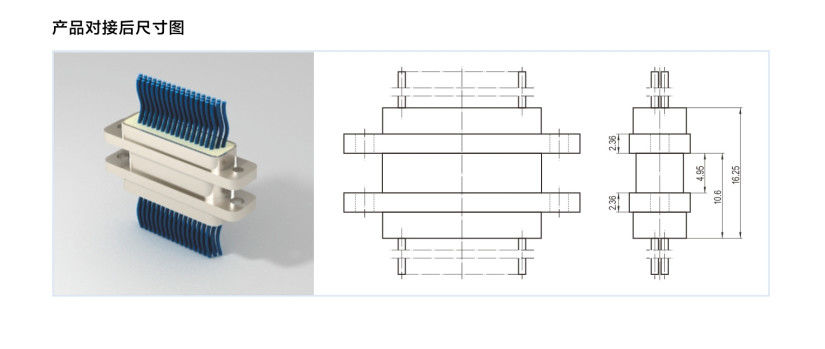 Conector de enchufe micro rectangular de 9 núcleos de la serie J30J – Tipo de cable de crimpado por tornillo