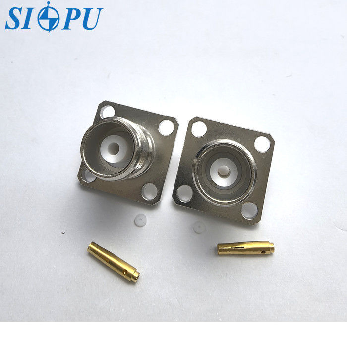 Weibliche Flansche RF-Koaxial-TNC-Anschluss für 2# Halbstarres / Halbflexibles Kabel