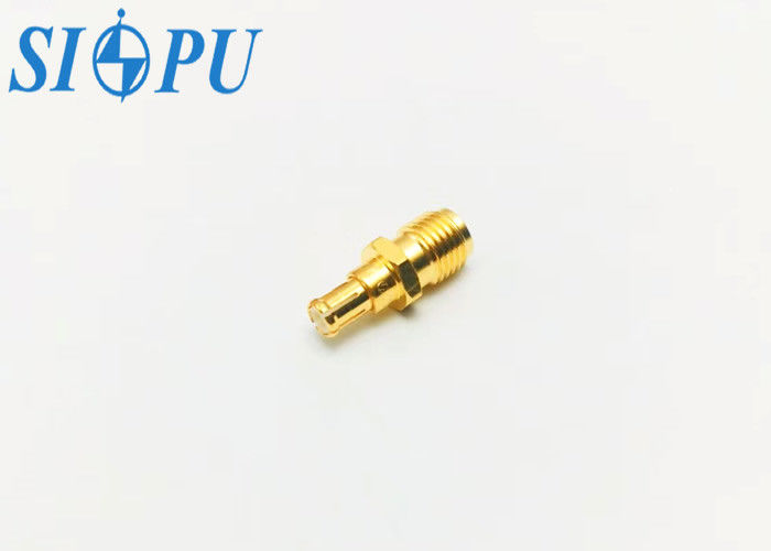 SMA-Kopf weiblich MCX männlich Messing-RF-Adapter koaxial vergoldet SMA ((K) -MCX ((J)