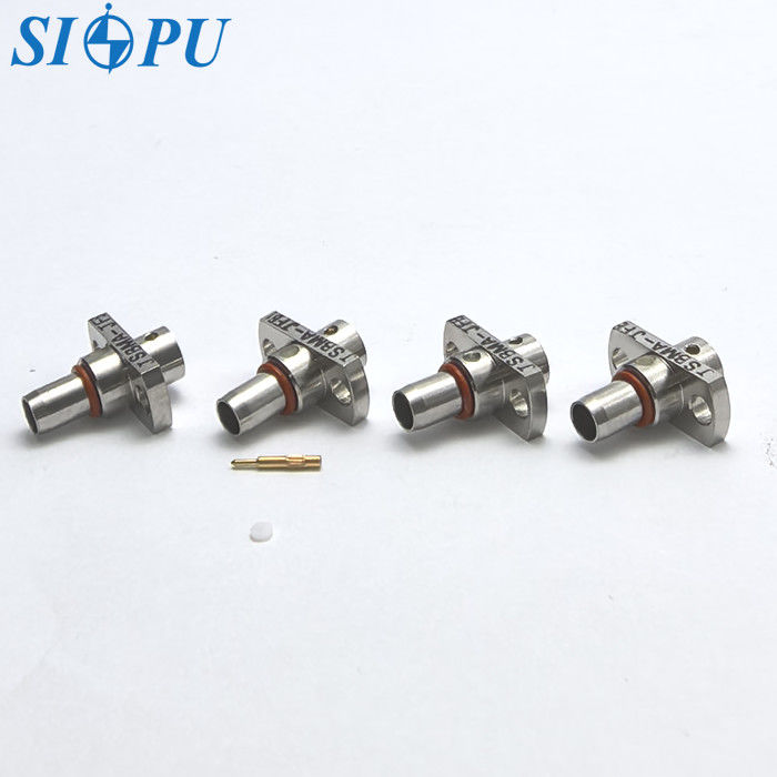 SBMA Mannelijke flens gemonteerde RF coaxiale connector voor 1 # Semi-staal of Semi-flexibele kabel