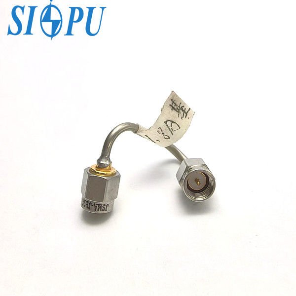 SMA-Stecker, rechtwinklig, HF-Kabelkonfektion (SFT-50-2-1, Semi-Steel, Lötanschluss)