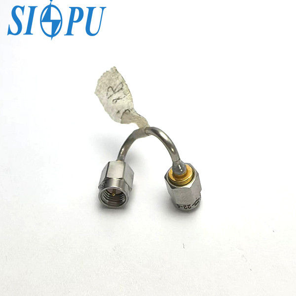 SMA-Stecker, rechtwinklig, HF-Kabelkonfektion (SFT-50-2-1, Semi-Steel, Lötanschluss)