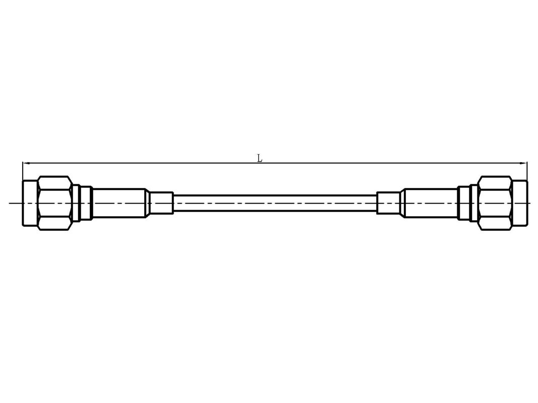 Cụm cáp đồng trục RF đầu nối SMA đực – Tương thích với cáp SFF-50-1.5-1