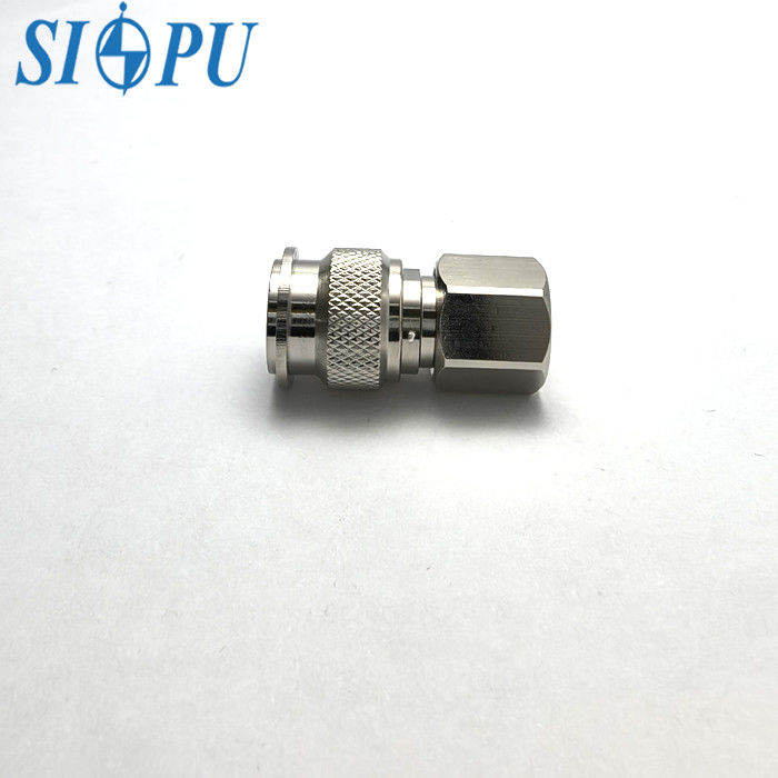 Adaptador RF masculino recto TNC     Compatible con cable coaxial RG142/U, diseño de agujero de seguridad