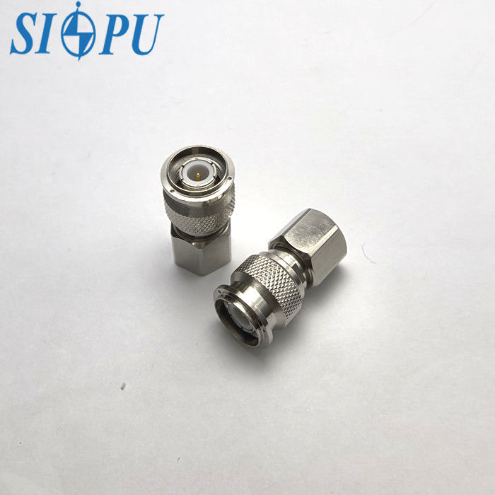 Adaptador RF masculino recto TNC     Compatible con cable coaxial RG142/U, diseño de agujero de seguridad